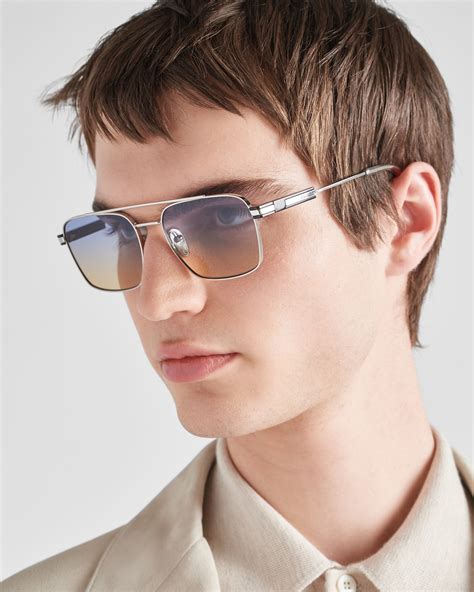 prada sunglasses with iconic metal plaque|Iris Shaded Sun Lenses Sunglasses With Iconic Metal Plaque.